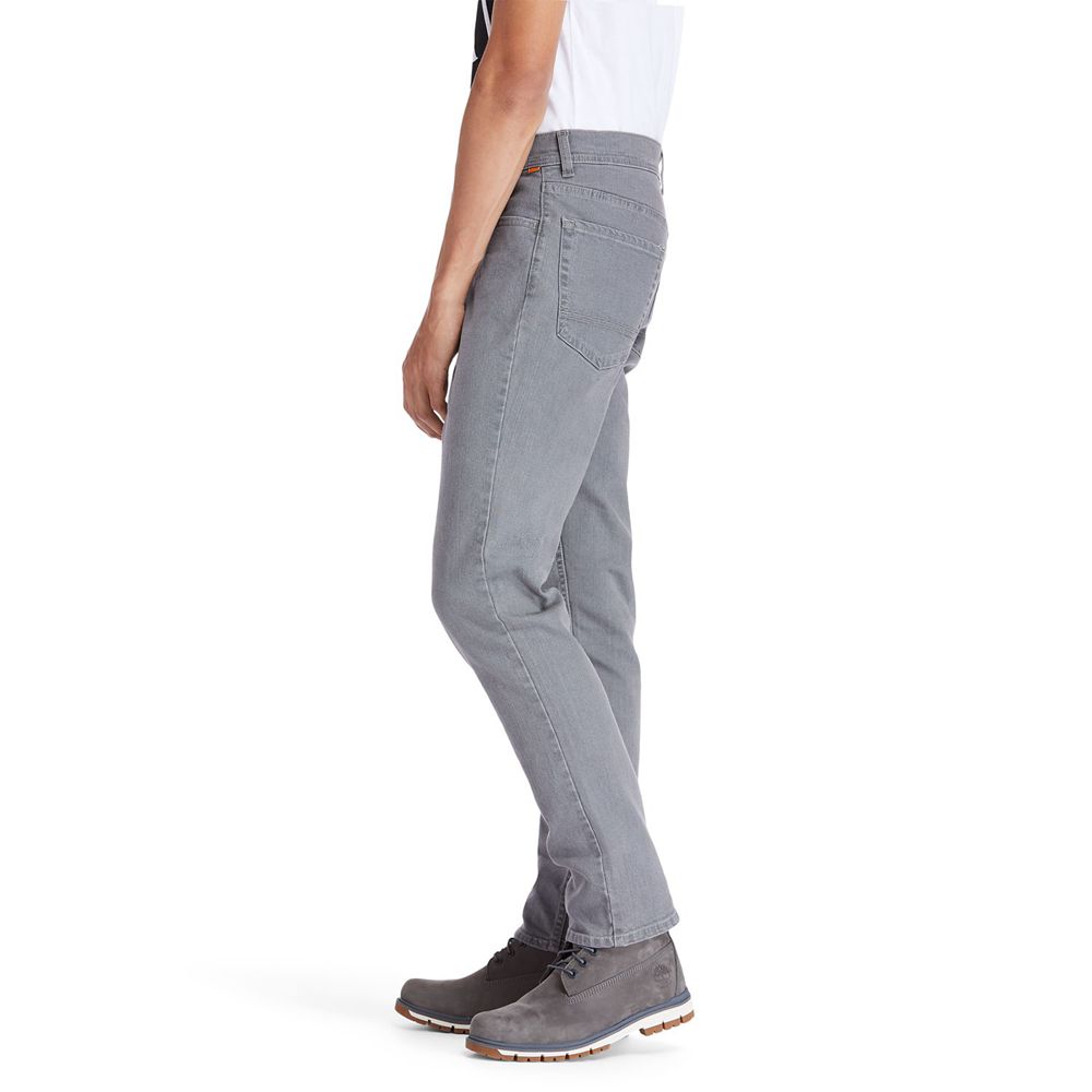 Timberland Παντελονια Ανδρικα Γκρι - Sargent Lake Slim Fit Denim - Greece 3681297-OJ